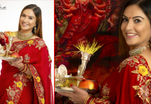 नेपाली कलाकार,अभिनेत्री निसा अधिकारीको दशैं स्पेसल फोटोसुट।