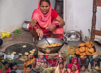 छठ पर्वको मुख्य दिन आज (बिहीबार) साँझ अस्ताउँदो सूर्यलाई पूजा आराधना गरी अघ्र्य दिइँदै।
