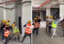 मलेसियामा निर्माणाधीन स्थलमा छ्डको प्रयोग गरि झगडा, लडाइँ गर्ने ९ जना विदेशी पक्राउ।