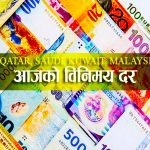 यस्तो छ हेर्नुहोस, आजको नेपाली बजारमा मलेसियन रिंगेट सहित विदेशी मुद्राको रेट,भाउ।