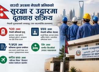 साउदी अरबमा नेपाली श्रमिकको सुरक्षा र उद्धारमा दूतावास सक्रिय।
