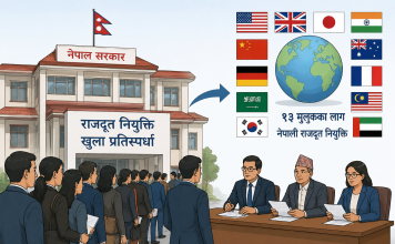 खुला प्रतिस्पर्धामार्फत राजदूत नियुक्ति प्रक्रिया, झण्डै ४ हजार आवेदन प्राप्त।