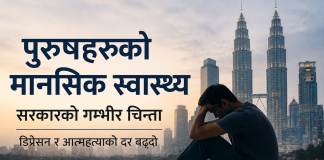 मलेसियामा पुरुषहरूमा मानसिक तनाव “डिप्रेसन” र आत्महत्याको घटना बढ्दै।