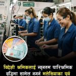 विदेशी श्रमिकलाई आरएम २,००० न्यूनतम पारिश्रमिक वृद्धिबाट बाहिर राख्न पुर्व अर्थमन्त्रीको माग।