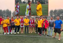 राष्ट्रिय महिला फुटबल खेलाडी बस्नेत,थोकर र भुजेललाईआरटिएफसी मलेसियाको स्वागत तथा बधाई।