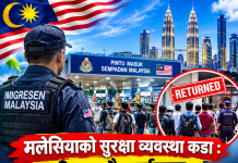 मलेसियामा सुरक्षा व्यवस्था कडा: २४,००० हजार बढीलाई एयरपोर्टबाटै फर्काइयो, सयौं पक्राउ।